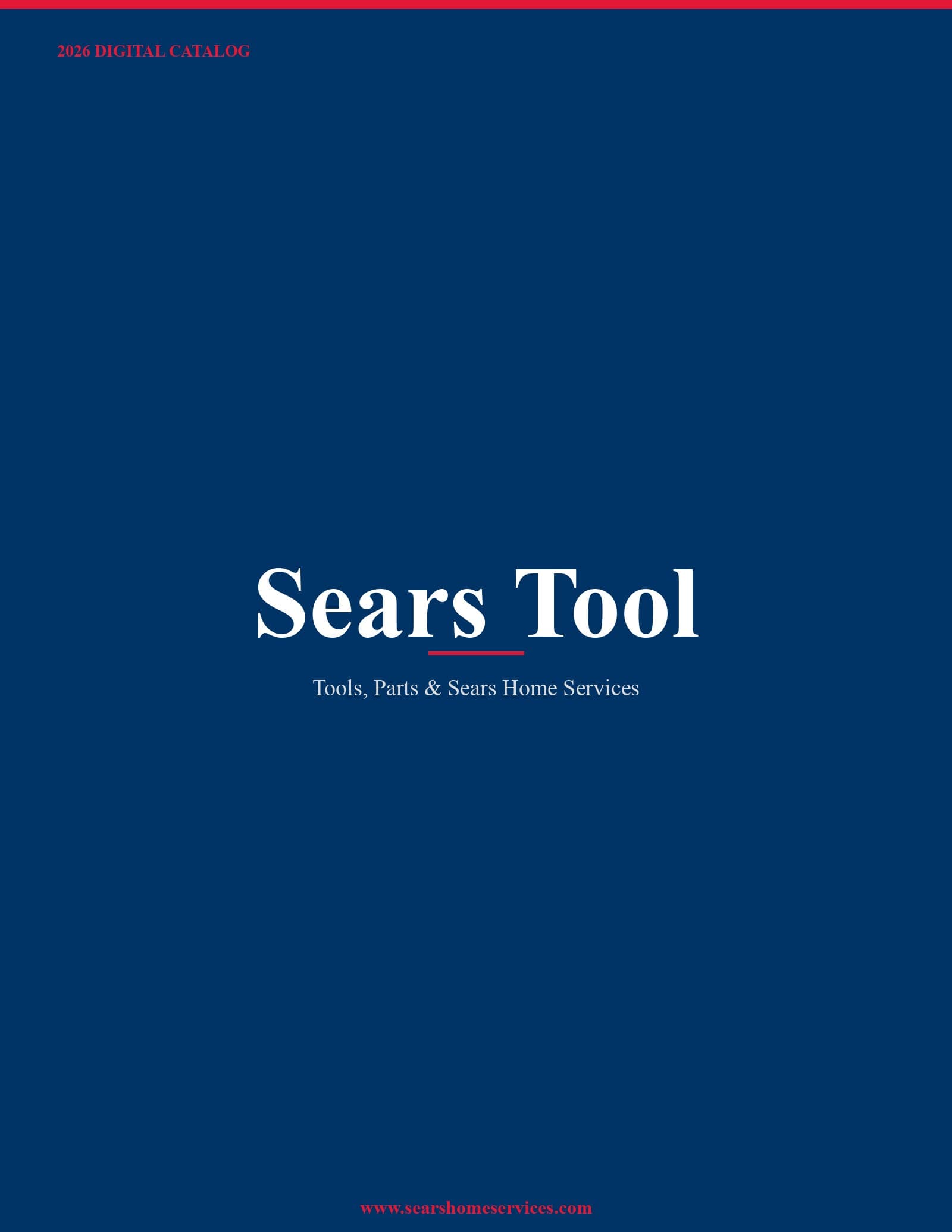 Sears Tool 2026 Catalog
