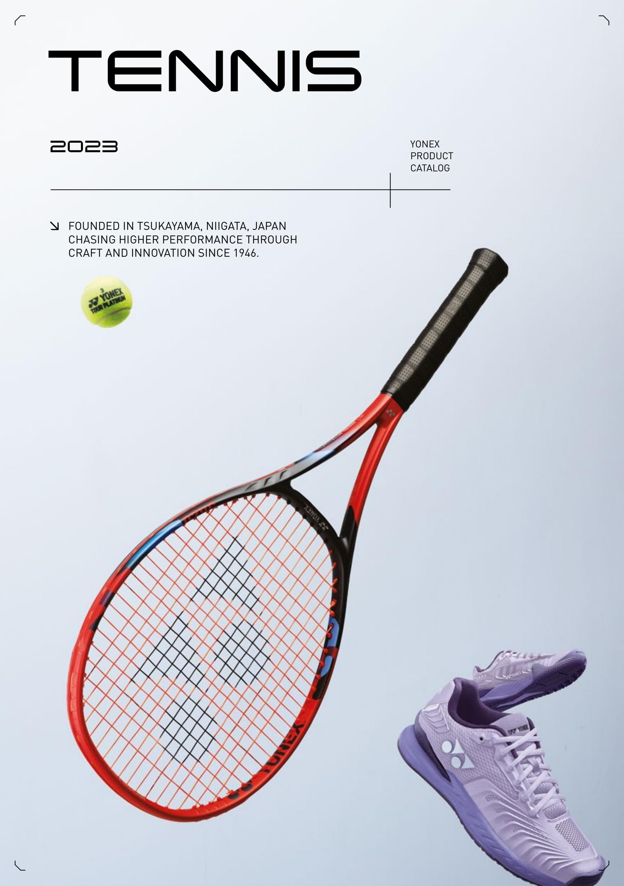 Yonex Tennis 2023 Catalog